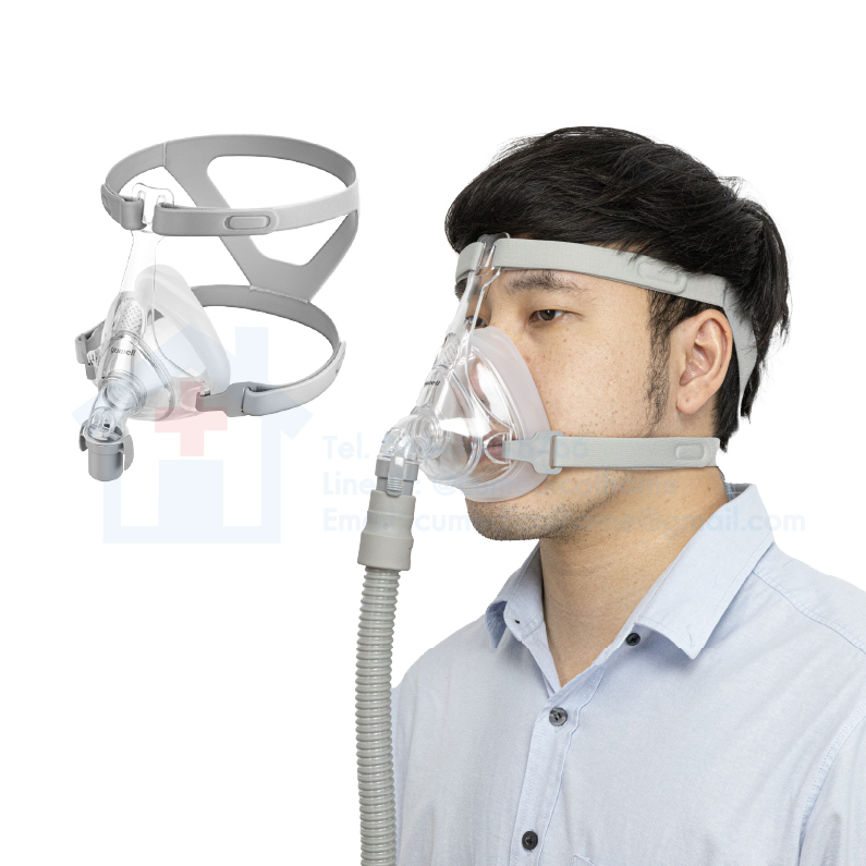 หน้ากากสำหรับเครื่อง CPAP แบบครอบจมูกและปาก (FULL FACE MASK)