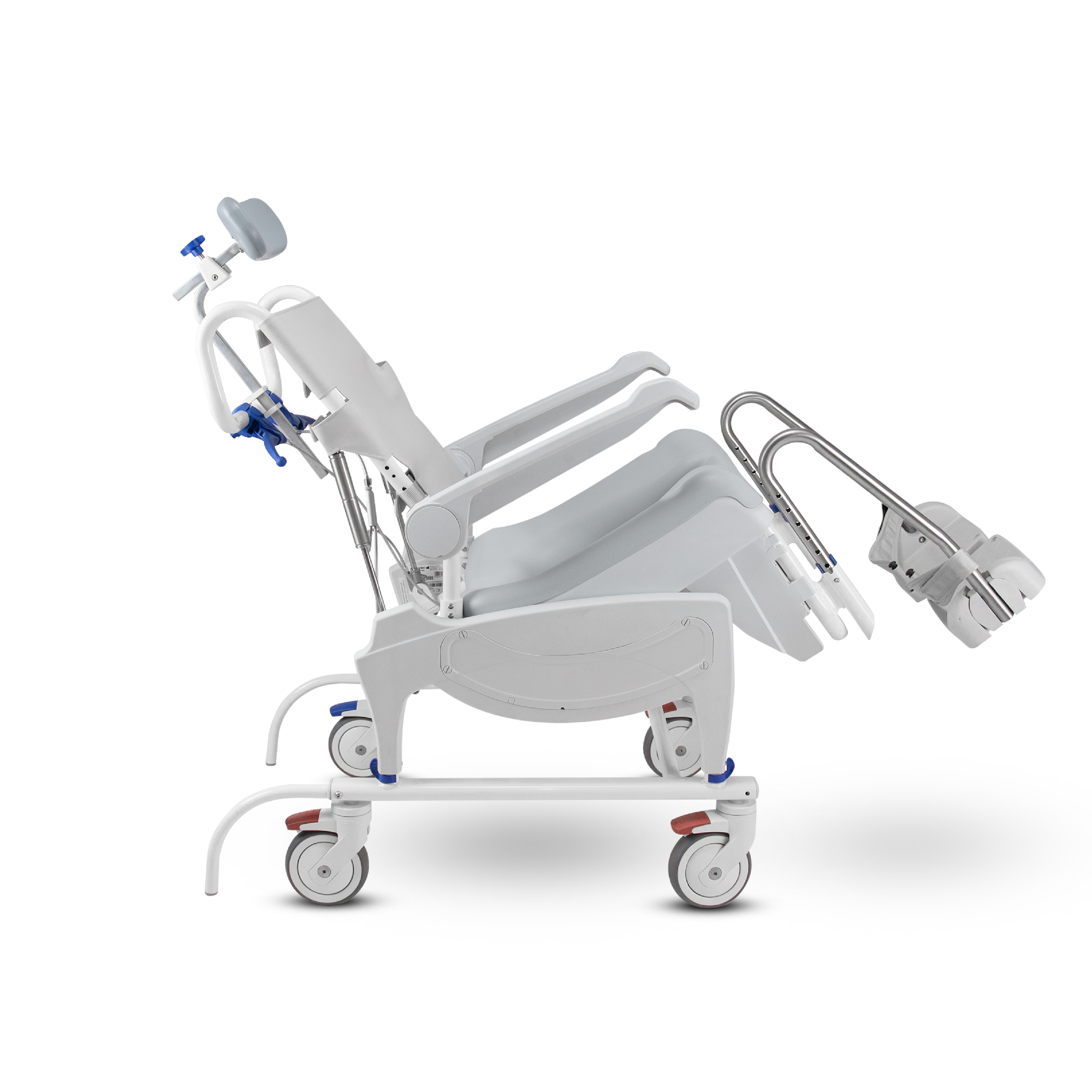 เก้าอี้รถเข็นผู้สูงอายุ Multifunction Smart Chair มีพนักพิงศีรษะ ปรับเอนหลังได้ 0-35 องศา สำหรับใช้งานอเนกประสงค์ภายในบ้าน