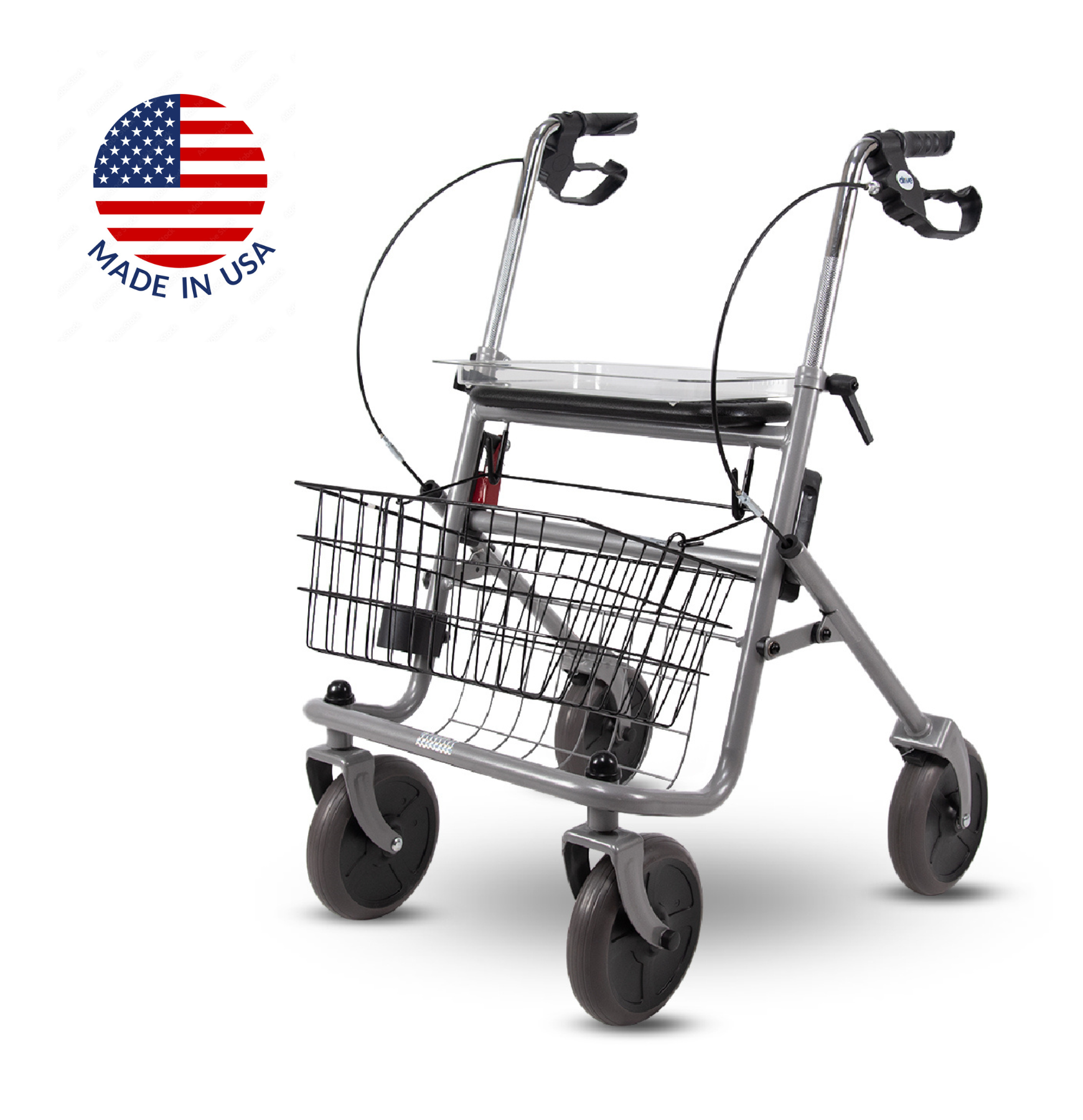 อุปกรณ์ช่วยพยุงเดิน Rollator Cristallo สินค้านำเข้าจากอเมริกา (Made in USA) รับประกัน 2 ปี