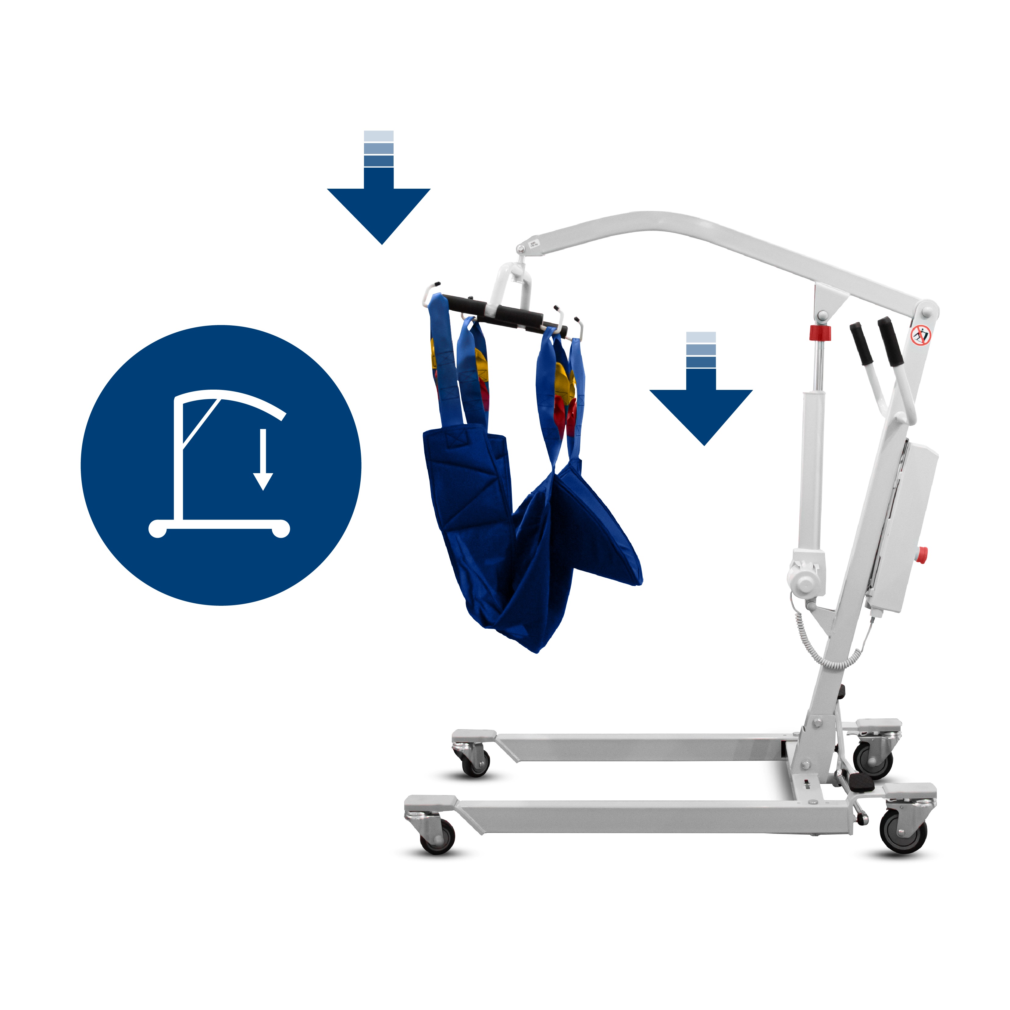 อุปกรณ์เคลื่อนย้ายผู้ป่วย เครื่องยกตัวผู้ป่วย ระบบไฟฟ้า (Electric Patient Lift) รับประกัน 1 ปี