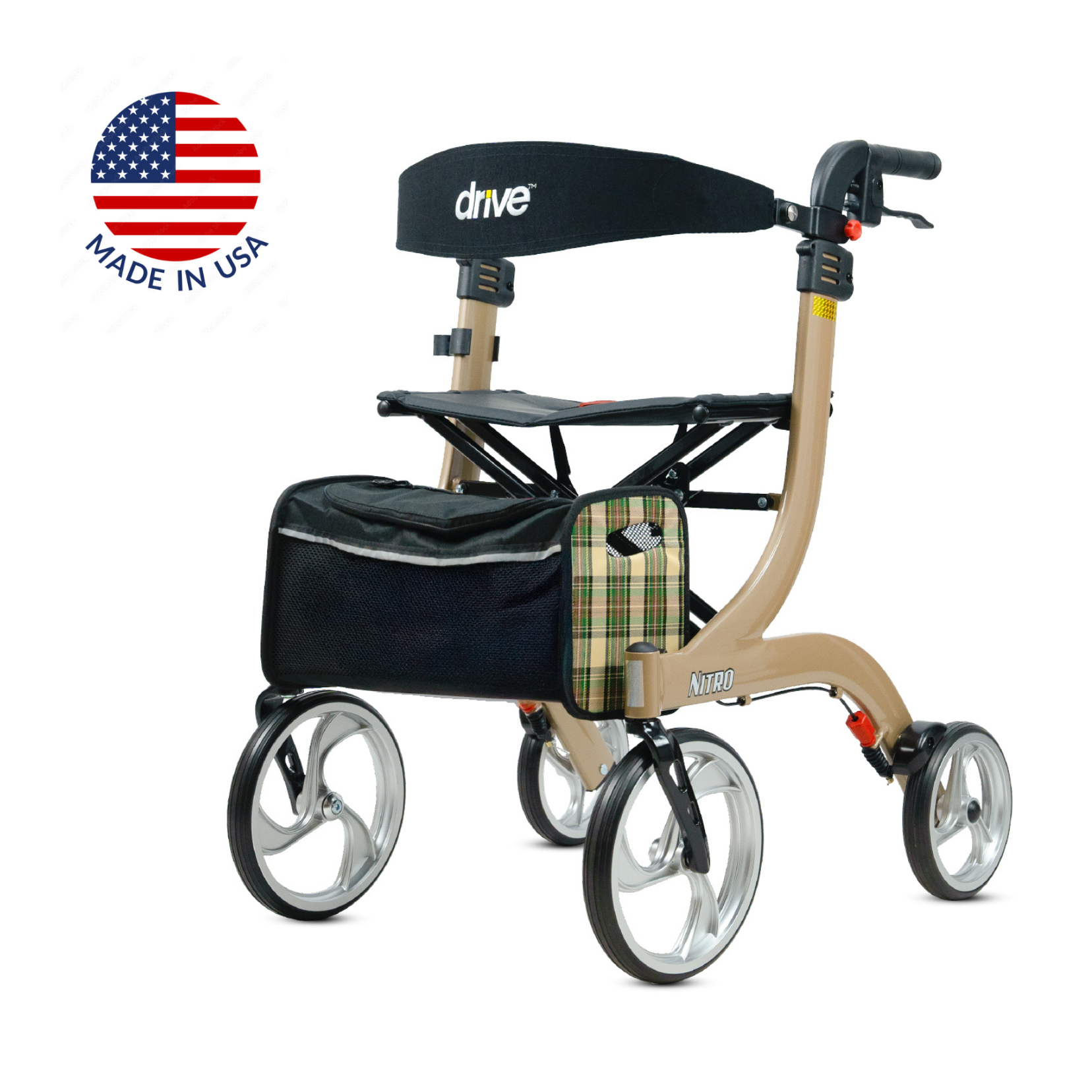 อุปกรณ์ช่วยพยุงเดิน Rollator Nitro นำเข้าจากอเมริกา (Made in USA) รับประกัน 2 ปี