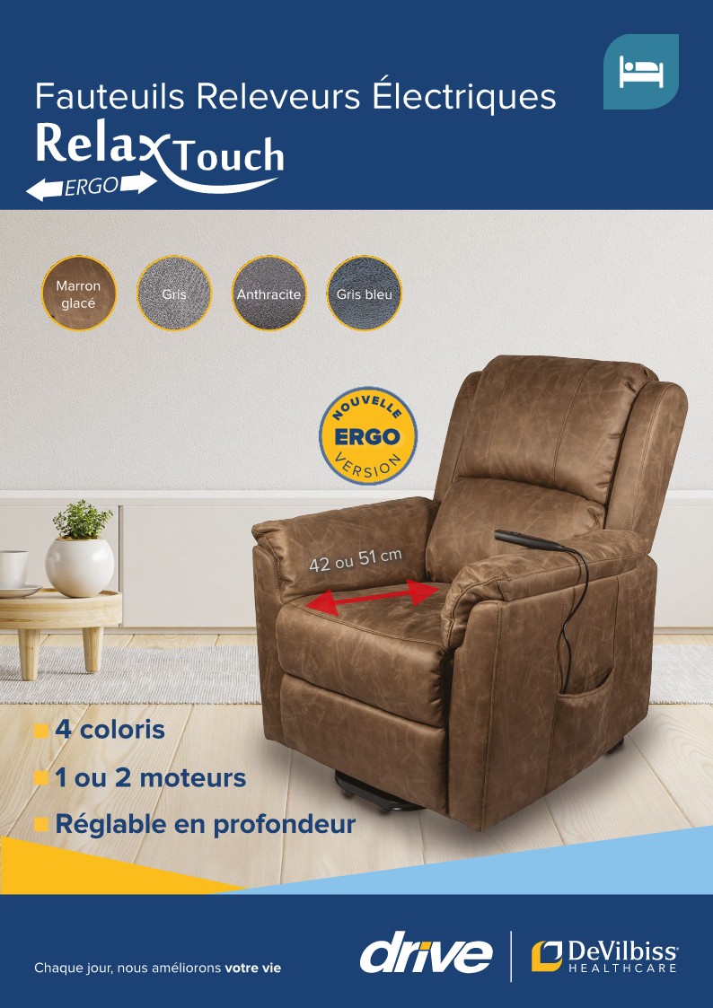 Lift Up Chair เก้าอี้ช่วยพยุงลุกนั่ง ระบบไฟฟ้า Relax Touch Ergo 1 Motor ยี่ห้อ Devilbiss